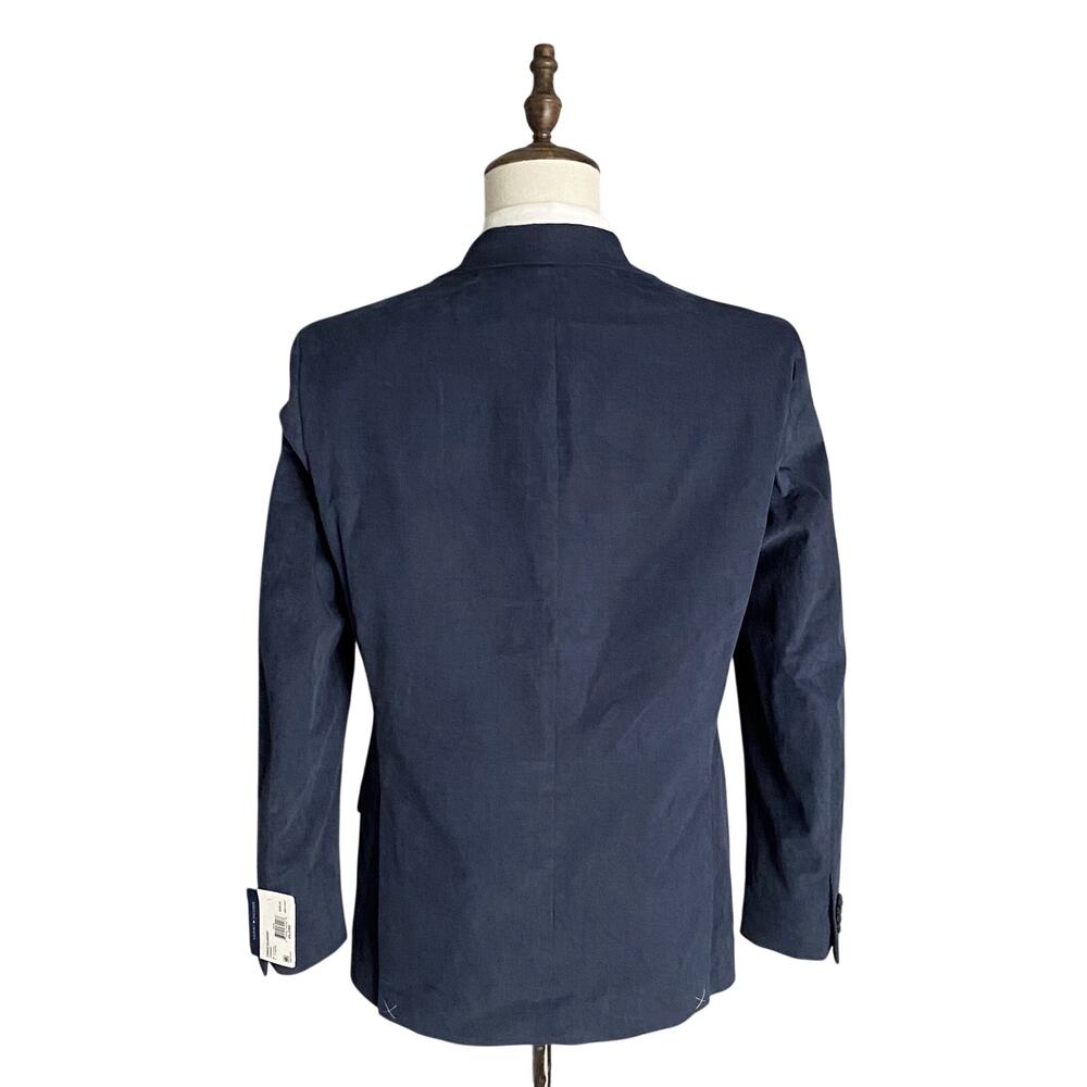 Tommy Hilfiger Sport Coat Men's 40 Long TH Flex Corduroy Lined Conrad Blue NEW - Picture 4 of 11